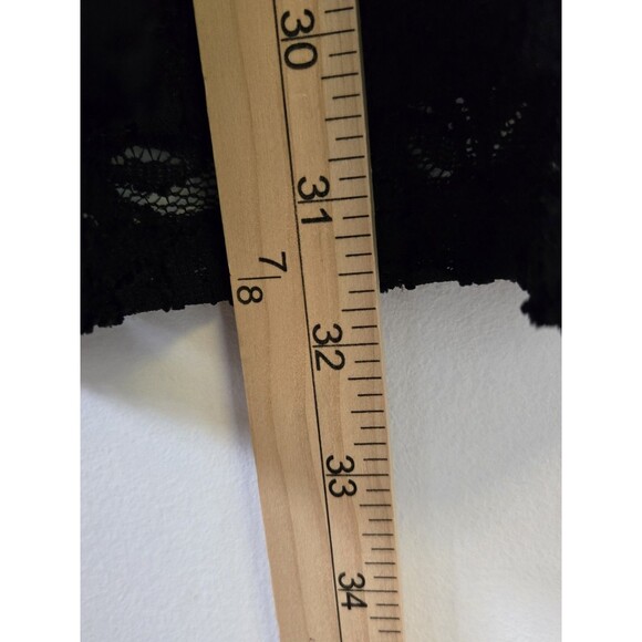 Jessica Simpson Top Womens L Black Lace Maternity High Neck Sheer Whimsigoth - Picture 5 of 7